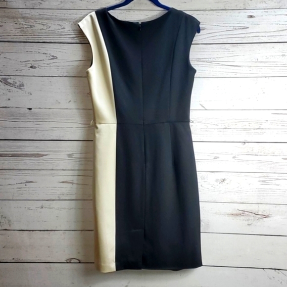 Calvin Klein dress colorblock wrap dress - Picture 7 of 8